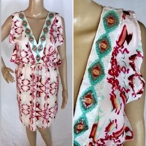 BNWT!! Embellished Neckline Dress